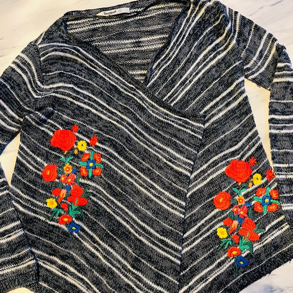 Desigual Knit Asymmetrical Sweater